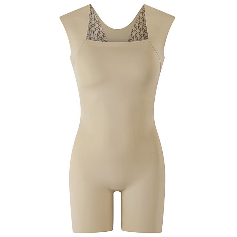 Back-zip Bodysuit Shapewear Tummy Control Butt Lift with Pads Seamless Full Body Firm Compression Shapewear