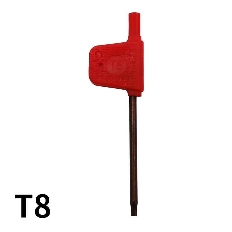 CNC Tool Accessories Red Flag Type Torx Wrench High Strength Torque T-Handle Torx Screw Removal