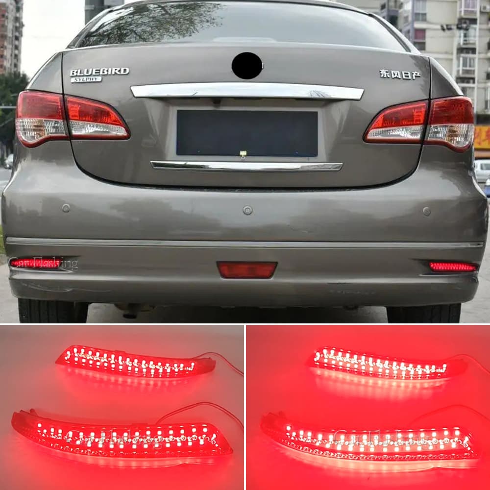 Compatible with Nissan 2006-2019 Old Sylphy Classic Sylphy Rear Bumper Light Running Light Brake Tail Light