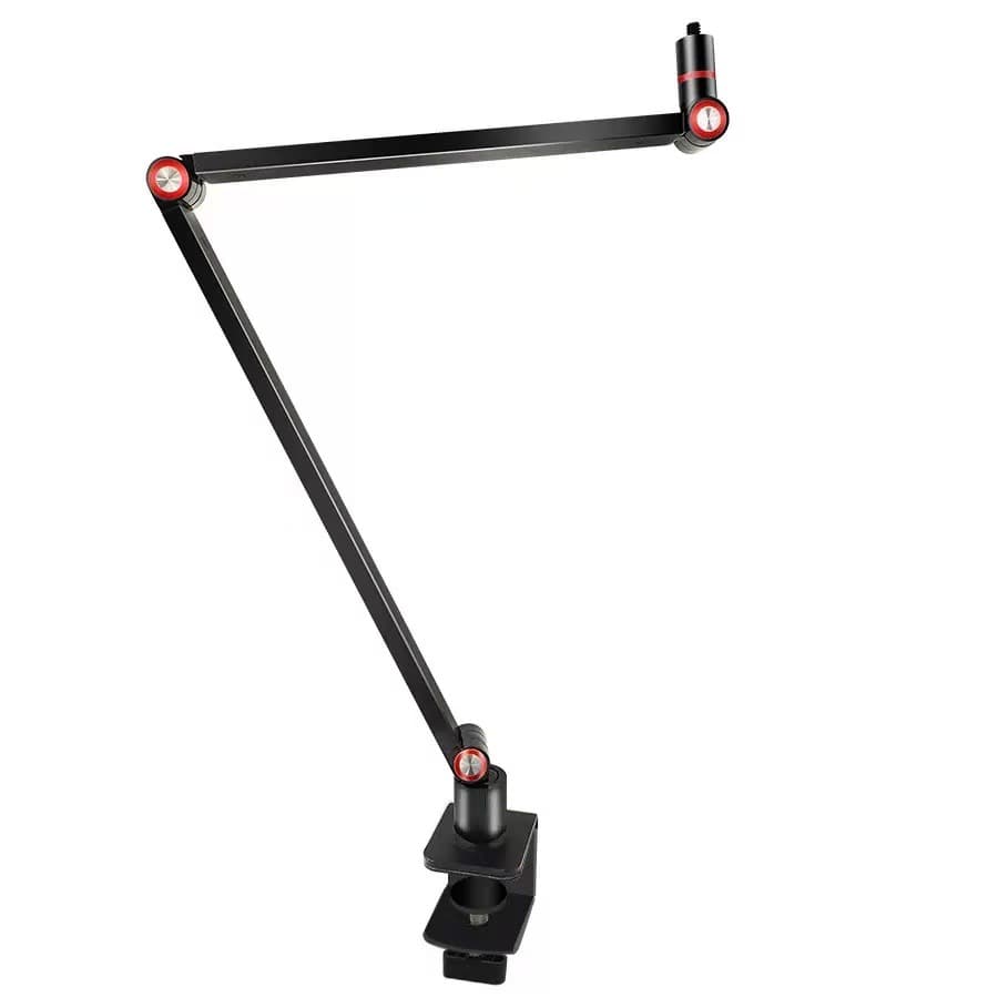 Iron column mobile phone clip three-legged iron bracket DV head small pan-tilt gopro bracket E-shaped clip 19cm bracket flat ball clip