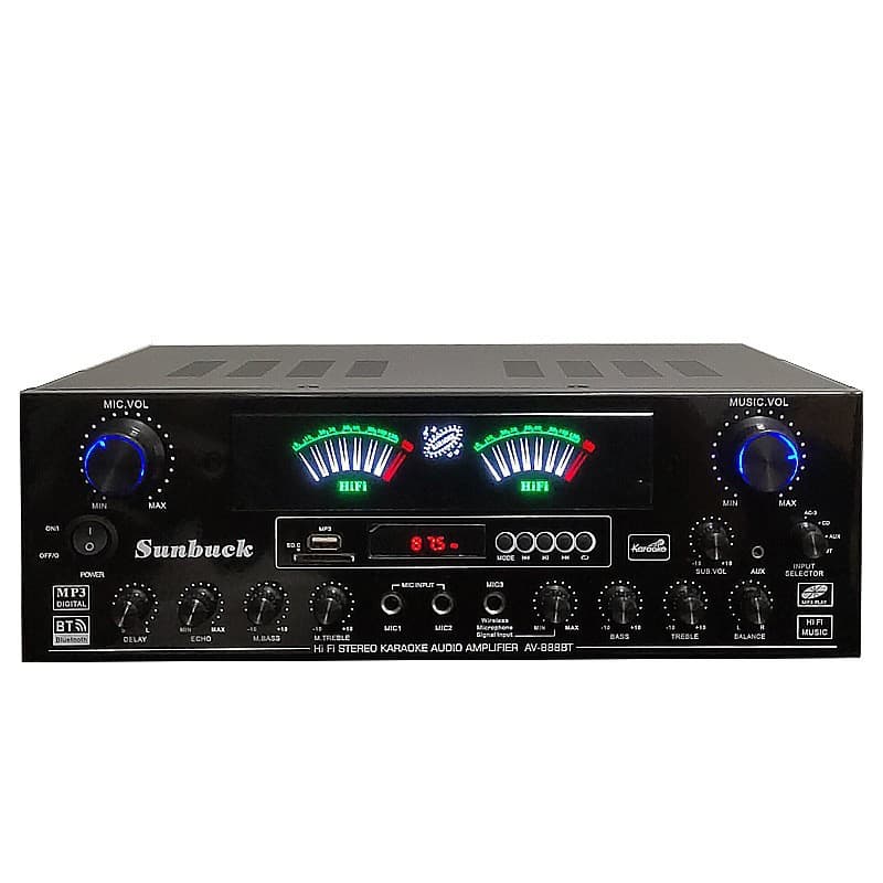 New 5.1 High-Power Home KTV Bluetooth Amplifier with Subwoofer Bass for Karaoke Stage Amplifier