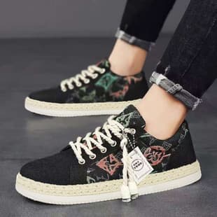 Canvas Shoes Men's New Breathable Autumn Versatile Casual Men's Board Shoes Anti-slip Old Beijing Cloth Shoes Men Lazy Shoes