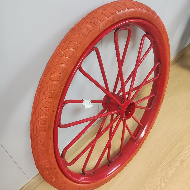 Handcart, wheelbarrow, solid tires, 26x2 1/2, construction vehicle, mortar truck, dump truck, flatbed truck, tires that do not require inflation.