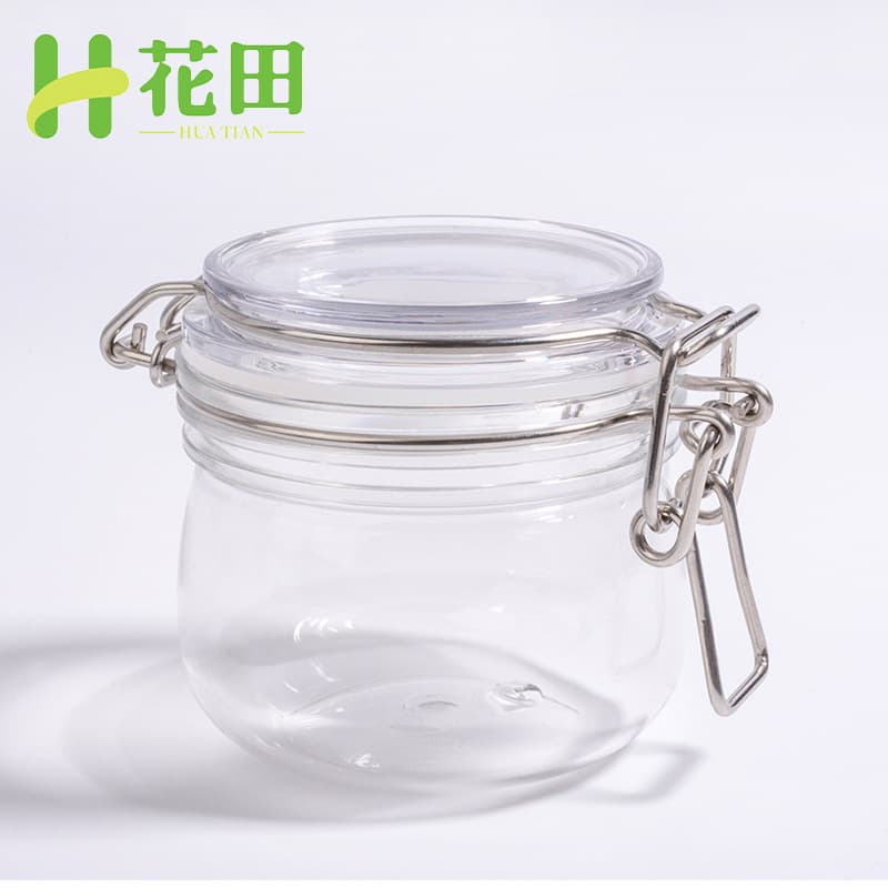 Spot fat round 200ml oval sealed jar cosmetics cream buckle sealed jar bath salt bottle Chinese medicine mask jar