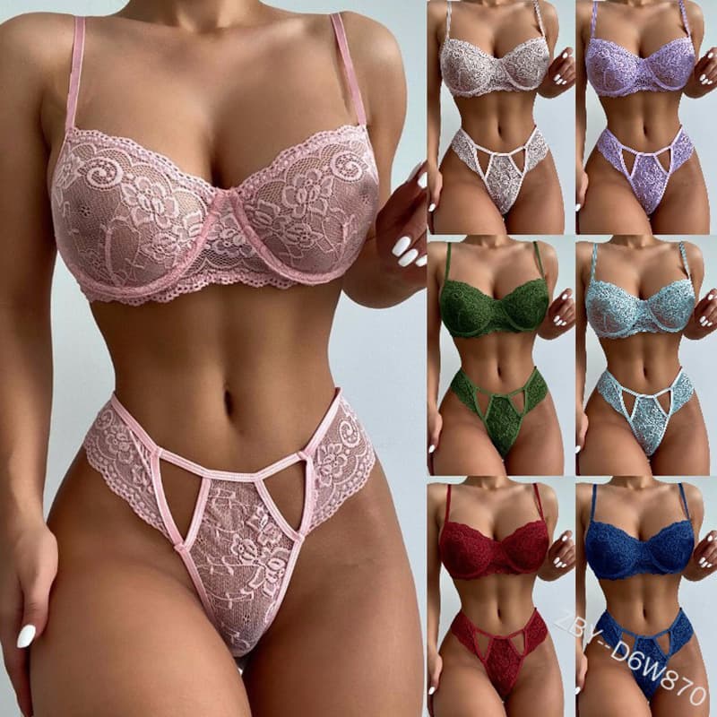 Midnight Charm Sexy Underwear Multicolor Lace Free Deep V Large Exposure Beauty Back Sling Sexy Underwear Three Points zb870