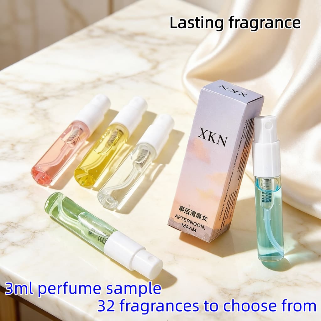New 3ml perfume sample live broadcast for women light fragrance black crow blue wind chime Berlin girl Q version spray type fragrance test manufacturer