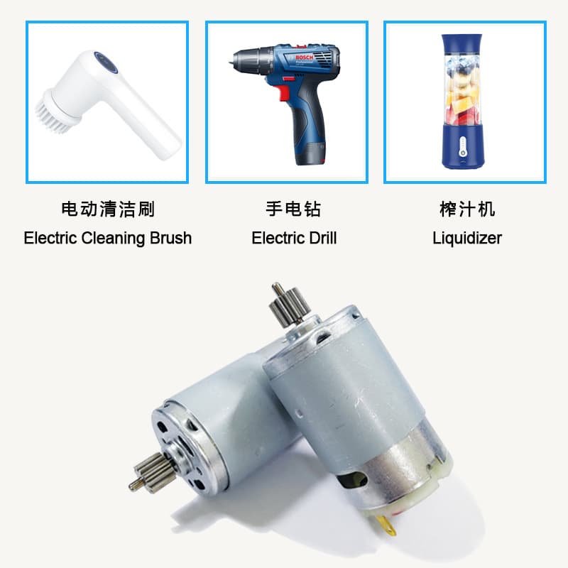 390 Motor 3.7V Electric Cleaning Brush Motor 7.4V Juicer Motor 12V Hand Drill 395 Motor
