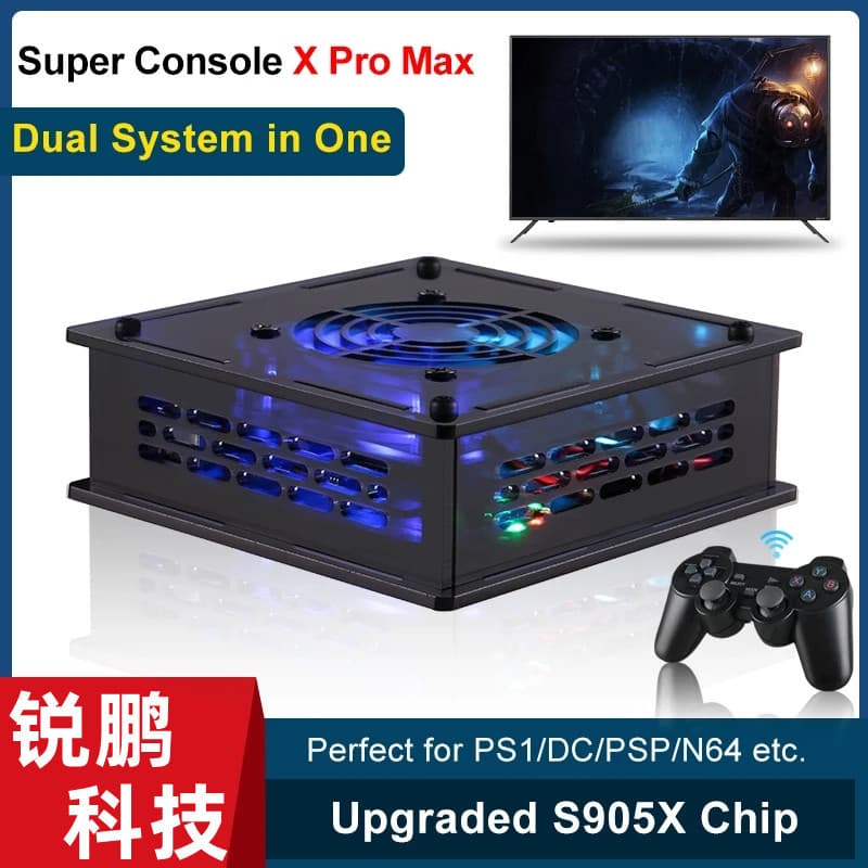 Super Console X PROPLUS Retro Mini Video Game Console TV Dual System PSP/N64