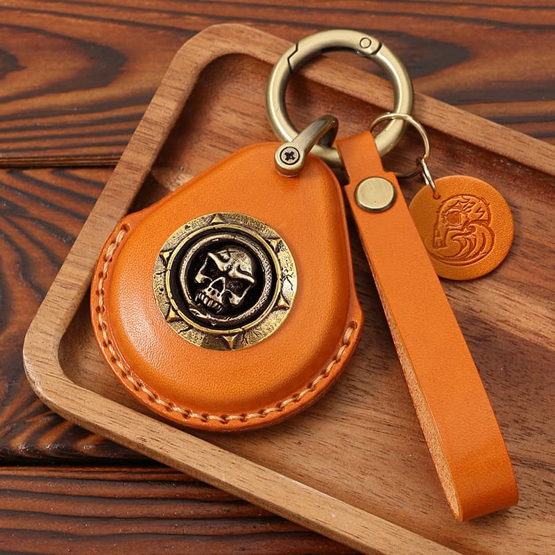 Motorcycle Copper Key Case Suitable For Harley X48 Sensing Start Spoon Key 114 Gliding Car Key Bag Auto Accessories
