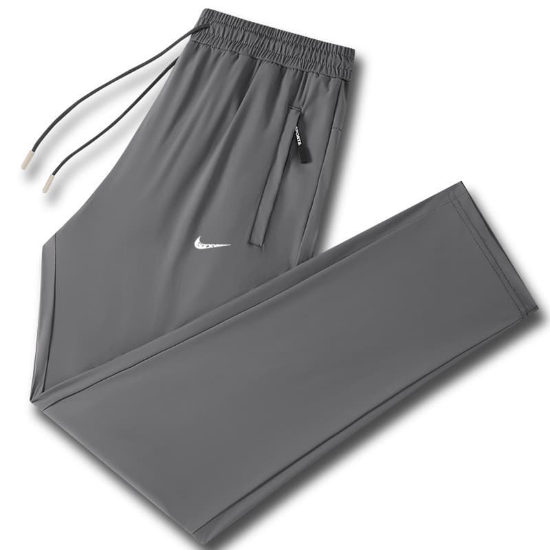 2025 New Ice Silk Casual Quick-Dry Pants for Men, Summer Long Pants, Plus Size Sports Leisure Silky Pants for Men