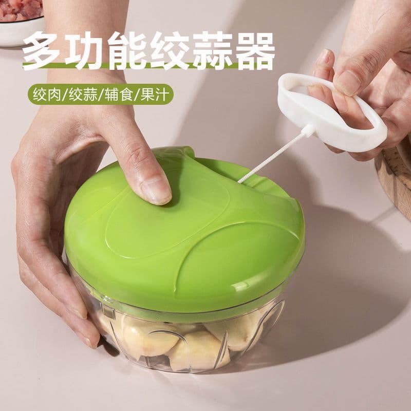 Vegetable Cutter, Garlic Masher, Multifunctional Vegetable Cutter, Baby Food Processor, Meat Grinder, Manual Garlic Press, Garlic Puller