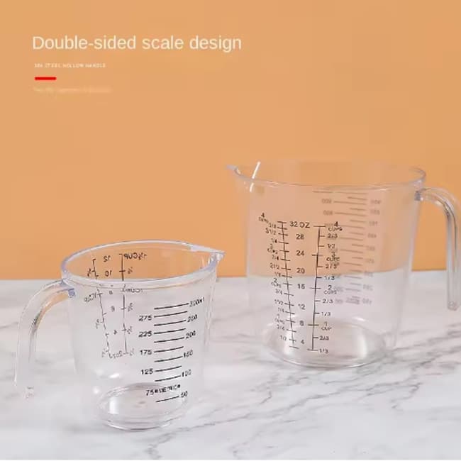150/300/600/1000ml Dual Scale Transparent Measuring Cup Baking Supplies Measuring Cup