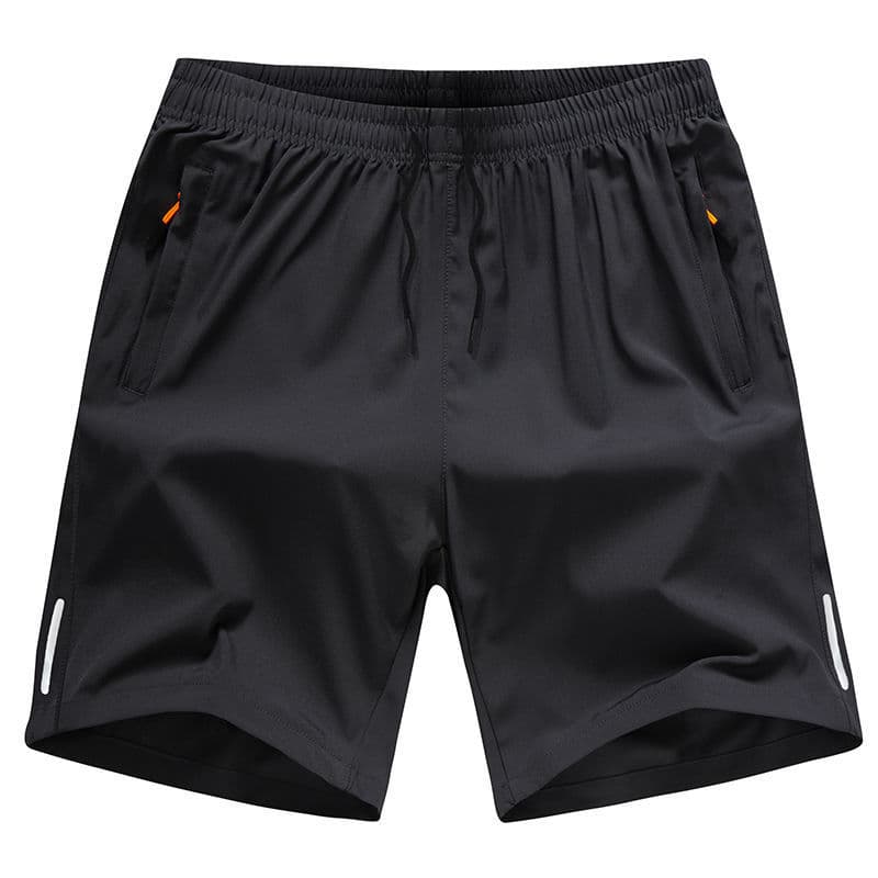 Ice Silk Men's Big Size Basketball Quick-Dry Shorts Summer Thin Running Loose 5-Inch Sleep Beach Shorts