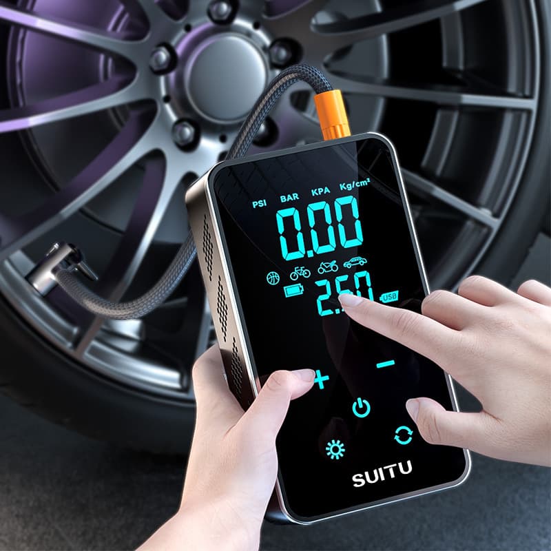 Portable Wireless Car Air Pump Electric Small Car Tire Inflator Pump Convenient Accessory Easy To Use Tire Inflation Device