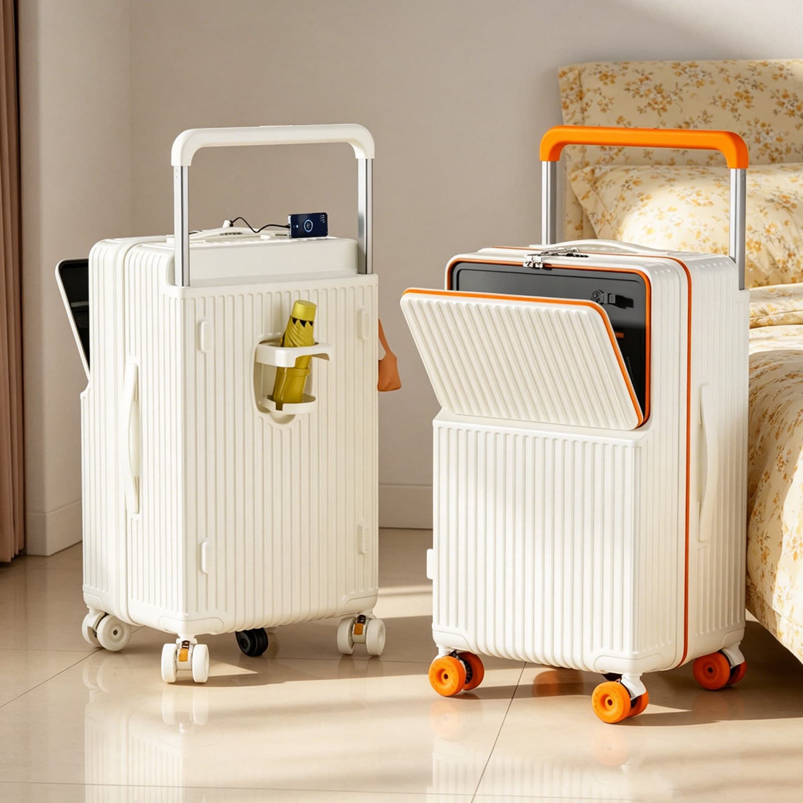 Stylish wide trolley large capacity password box thickened student suitcase men's and women's suitcase racing wheel 5 wheels durable