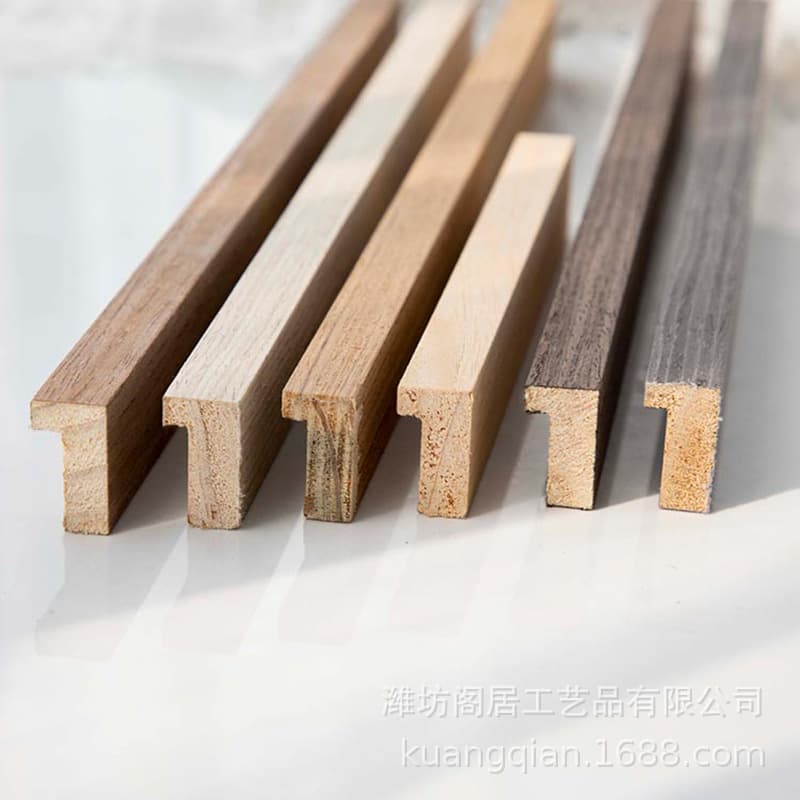 Solid Wood Veneer Frame Molding Wholesale, for 3D Hollow DIY Photo Frame Stand, Decorative Picture Frame Strips