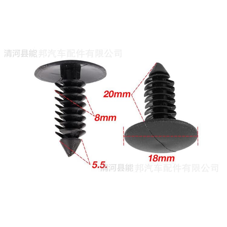 E46 car modification accessories Fender buckle 50 PCs bumper plastic screw Rivet