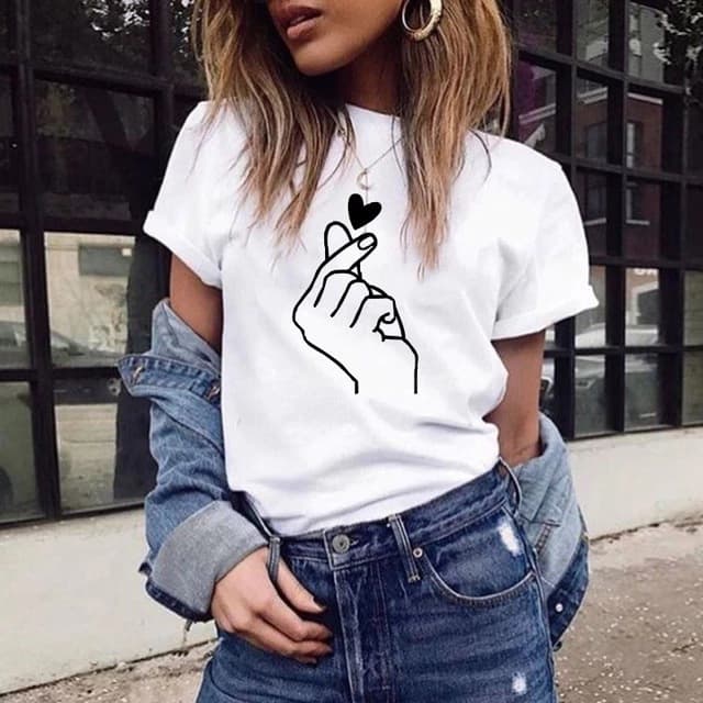 Cross-border Foreign Trade Amazon New T-shirt AliExpress European and American Printed Round Neck Casual Short Sleeve Top