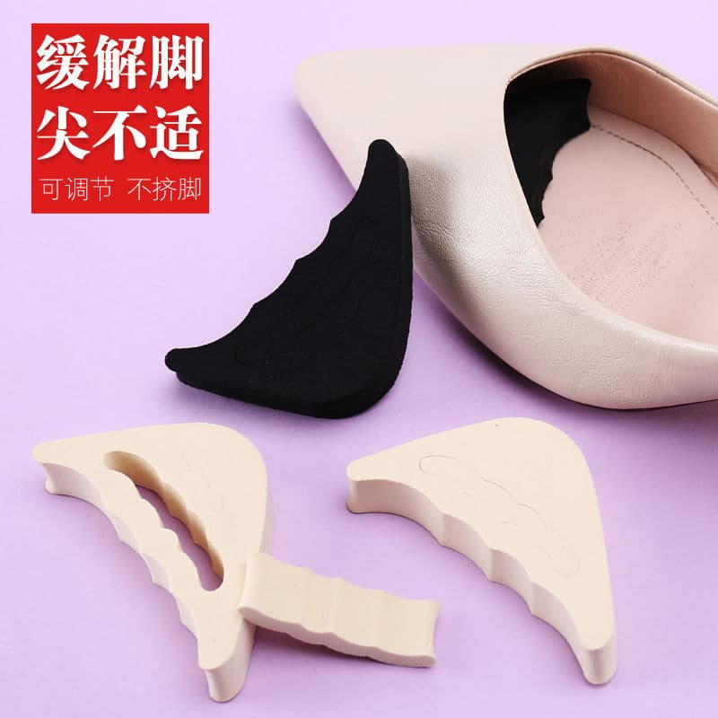Toe inserts non-slip sole stickers high heel thickened soft forefoot pads anti-blister foot cushions half-size pads women's anti-slip