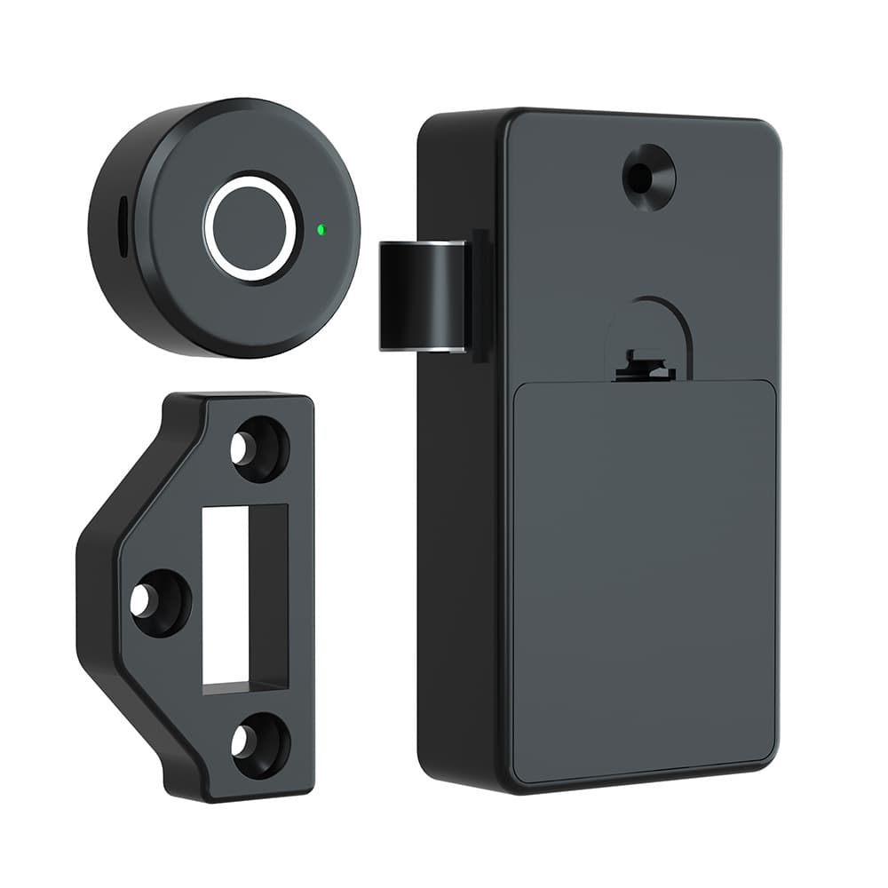 Tool-Free Fingerprint Drawer Lock Smart Storage Cabinet File Cabinet Lock Office Desk Lock Locker Furniture Lock