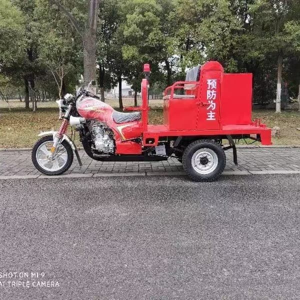 Export Only Three-Wheeled Motorcycle 150CC Air-Cooled Fire Truck Model