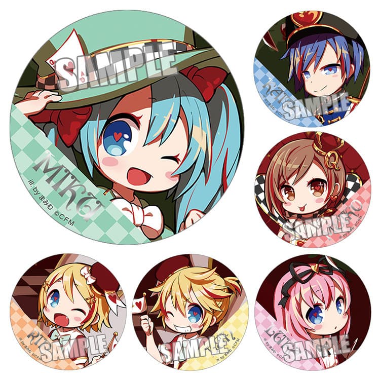 Hatsune Badge Kagamine Len/Rin/Surune/KAITO/MEIKO/Miku Anime Badge Pendant L