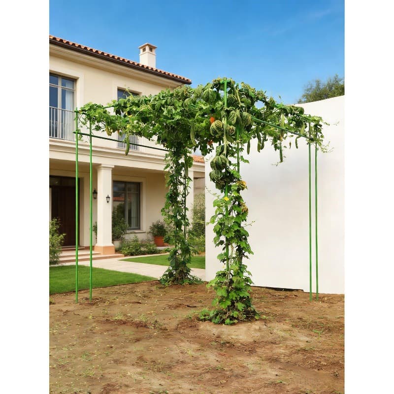 One-piece drop-shipping grape rack outdoor outdoor gardening climbing rack plastic-coated steel pipe climbing bracket passion fruit grape