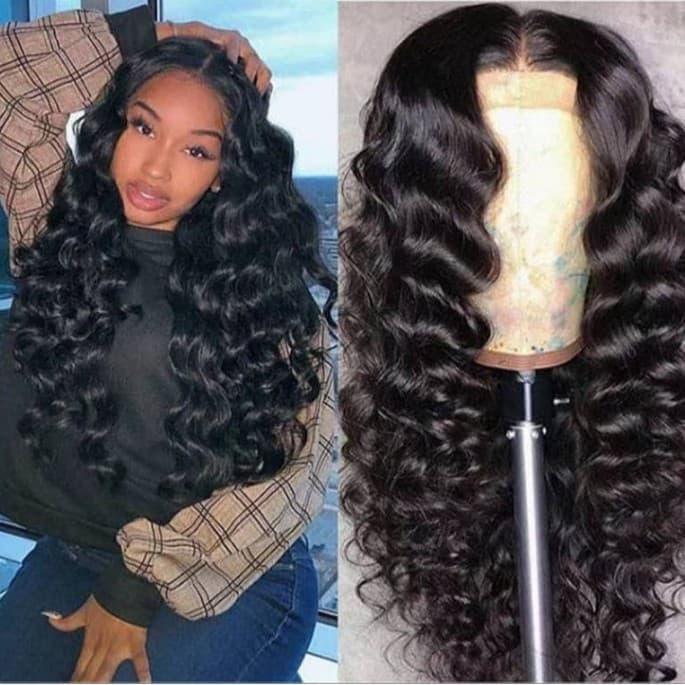 Europe and US Cross-Border Long Curly Hair, Black African Hot Full Head Cover, High-Temperature Silk Chemical Fiber Long Hair, Wholesale In Stock