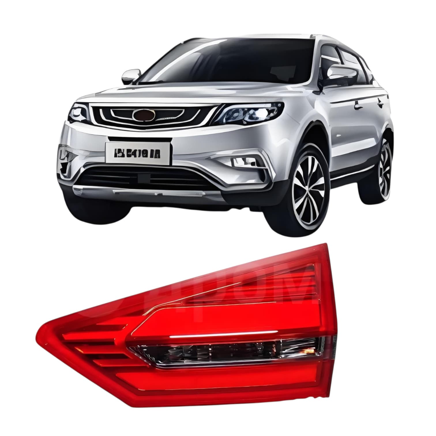 For 2016 Geely Boyue Atlas Rear Tail Light LED Curved Flat Light Rear Flat Light 7057003100