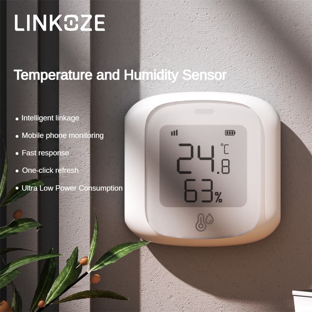 Tuya WiFi Smart Temperature and Humidity Meter Sensor Digital Remote Home Electronic High Precision Smart Detector