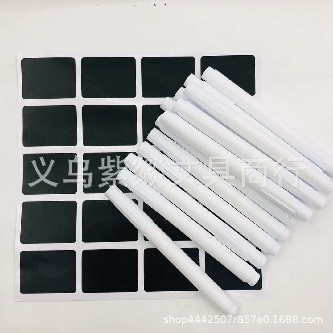 Large Capacity White Erasable Blackboard Pen, Color Watercolor Light Board Liquid Chalk, Quick-Drying Water-Soluble Marker Pen