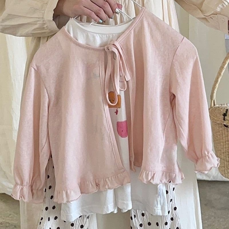 2026 new summer wear for girls, babies and children Korean pink thin knitted cardigan sun protection clothes air-conditioning jacket