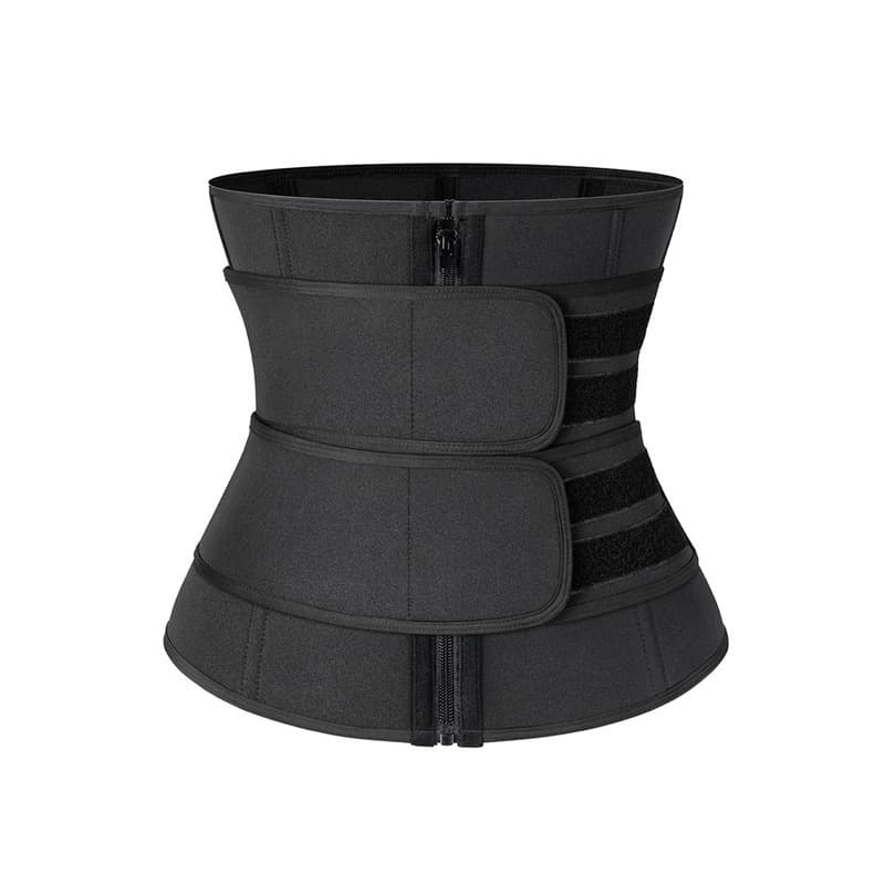 New Cross-Border Sweat Belt for Women with Zipper Waist Trainer Neoprene Shapewear Body Shaper Sports Waist Belt
