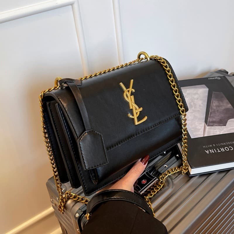 2026 New Korean Style Trendy Chain Bag for Women, Chic and Versatile Shoulder Crossbody Bag