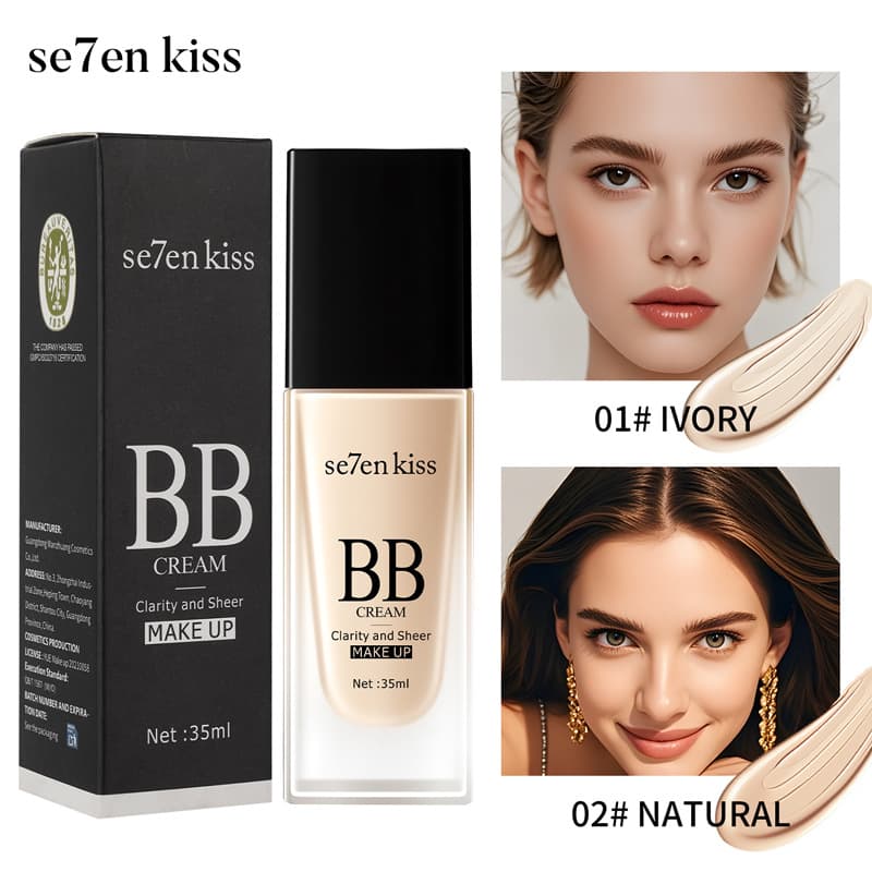 Cross-border Foundation Liquid Concealer Long-lasting Non-fading Se7en Kiss Matte Oil-control Foundation Cream Cosmetics Wholesale Foundation