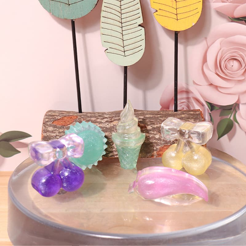 DIY Fruit and Vegetable Hairpin Silicone Mold Grape Banana Pendant Jewelry Silicone Mold Amazon Hot Selling