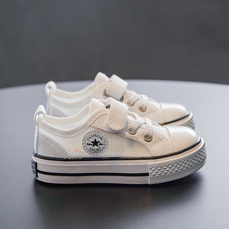 Baby Canvas Shoes Children's Mesh Shoes Breathable Mesh Summer New 2022 Boys' White Shoes Girls' Casual Shoes