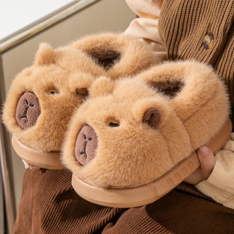 Children's Cotton Shoes, Winter New Style, Children's Cotton Slippers with Heel Cover, Cute Plush Home Shoes for Boys, Warm Cotton Footwear