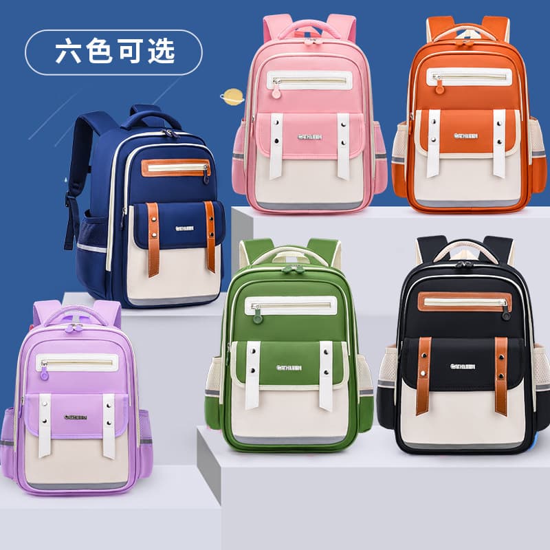 Cross-border Cloud Backpack for Grades 1-3-6, Primary School Student Backpack for Boys and Girls, Lightweight, Large Capacity, Double Shoulder Bag