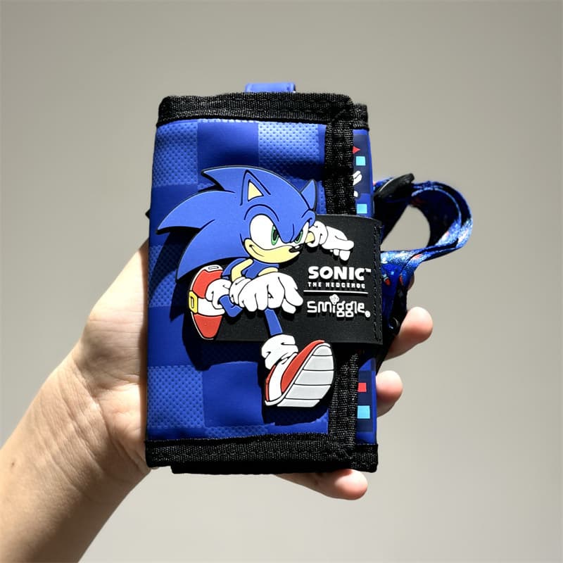Australia Smiggle Wallet Kids Student Card Holder Lanyard Minecraft Sonic Storage Bag Creative Gift