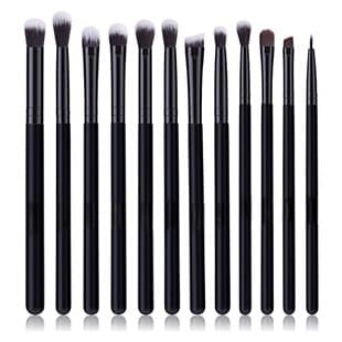 New 12-Piece Makeup Brush Set Portable Soft Bristle Eyeshadow Brush Eye Makeup Brush Tool Eye Brush Set