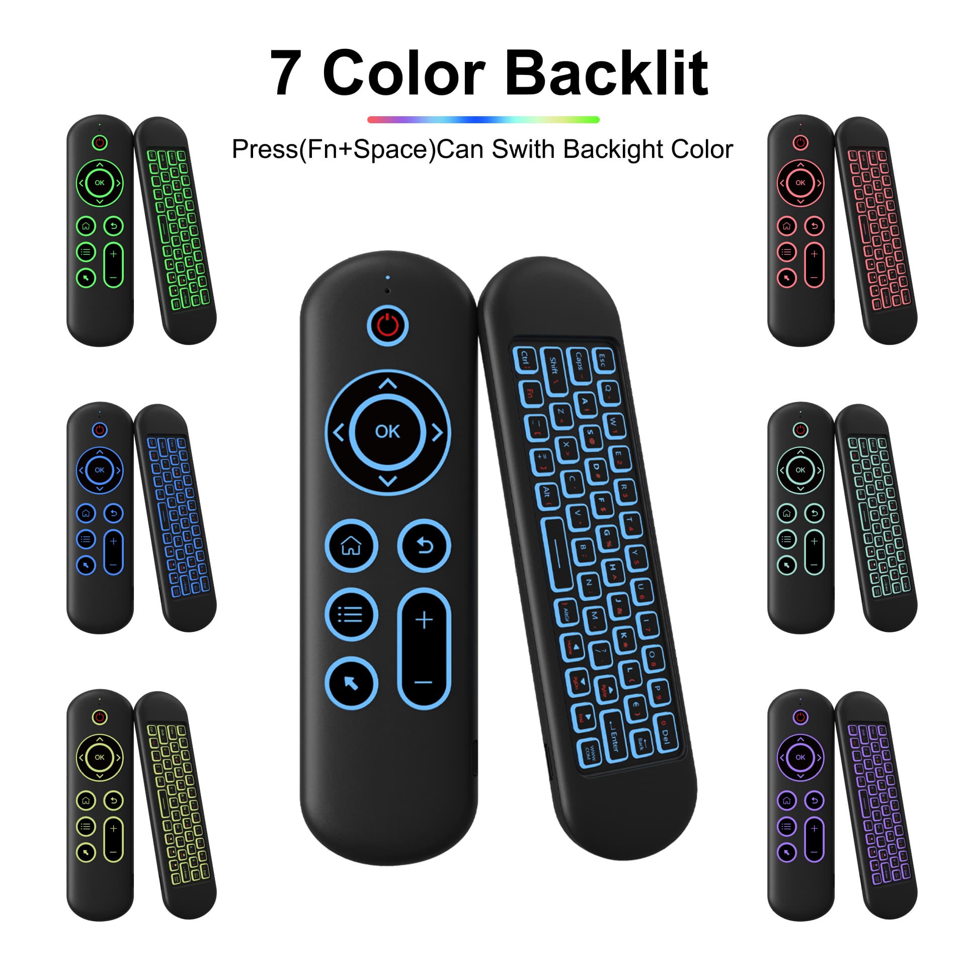 M5 Air Mouse 2.4G Wireless Remote Control Bluetooth Keyboard AIR MOUSE Smart Remote Control Wholesale in Stock