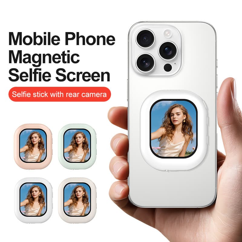 Cross-border Hot-seller: Magnetic Rear Selfie Screen Mirroring Device with Audio Mirroring and Selfie Function
