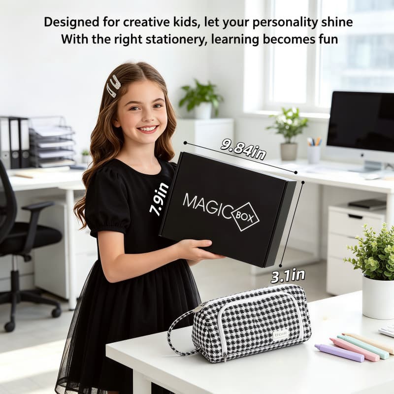 Black Creative Stationery Set - Learning Supplies Gift Box