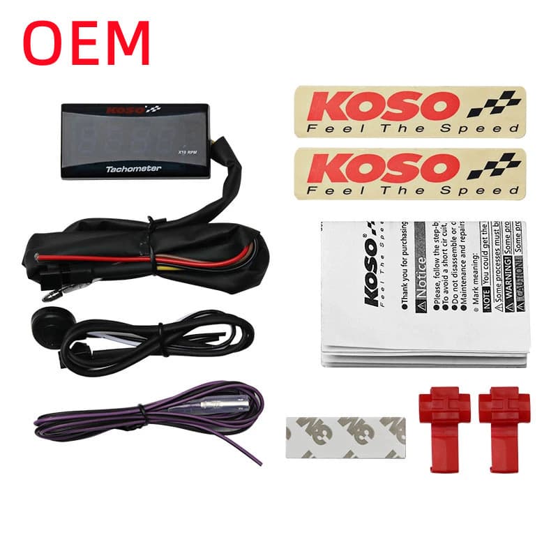 KOSO Tachometer Motorcycle Accessories Digital Display Gauge Compatible with New Cygnus/GTR/BWS/Racing G5 Wide Vehicle Fitment