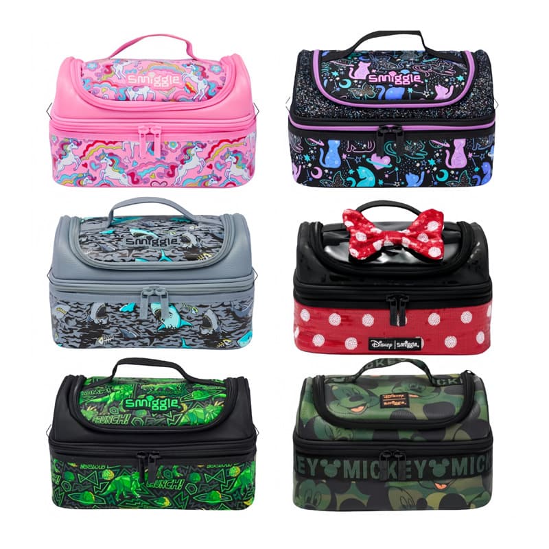 Australia Smiggle Lunch Bag for Primary and Secondary School Students, Outdoor Leisure Ice Pack, Thermal Insulated Lunch Tote