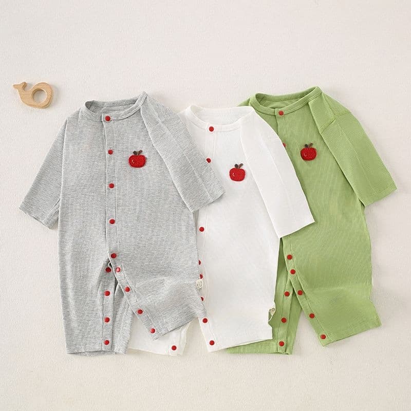 Newborn Baby Romper Thin Breathable Air Conditioning Outfit Infant Crawling Suit Summer Clothes