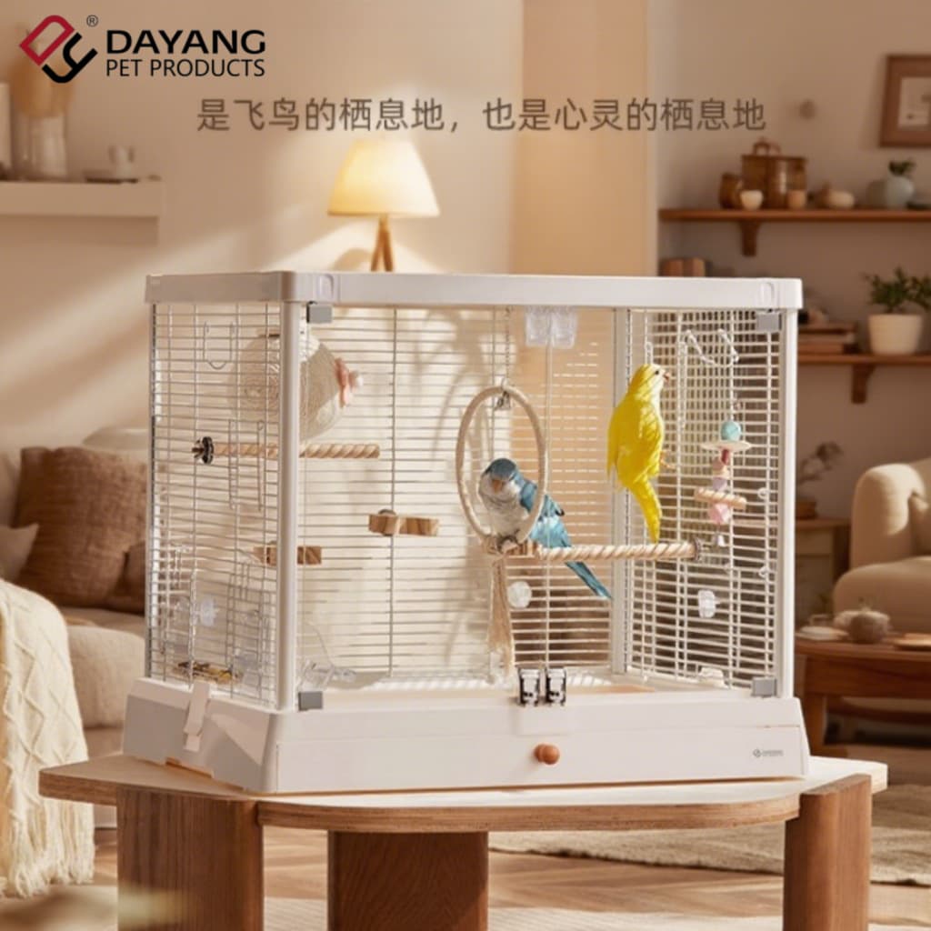 Dayang birdcage B6047SS panoramic glass highly transparent birdcage villa home luxury new parrot cage