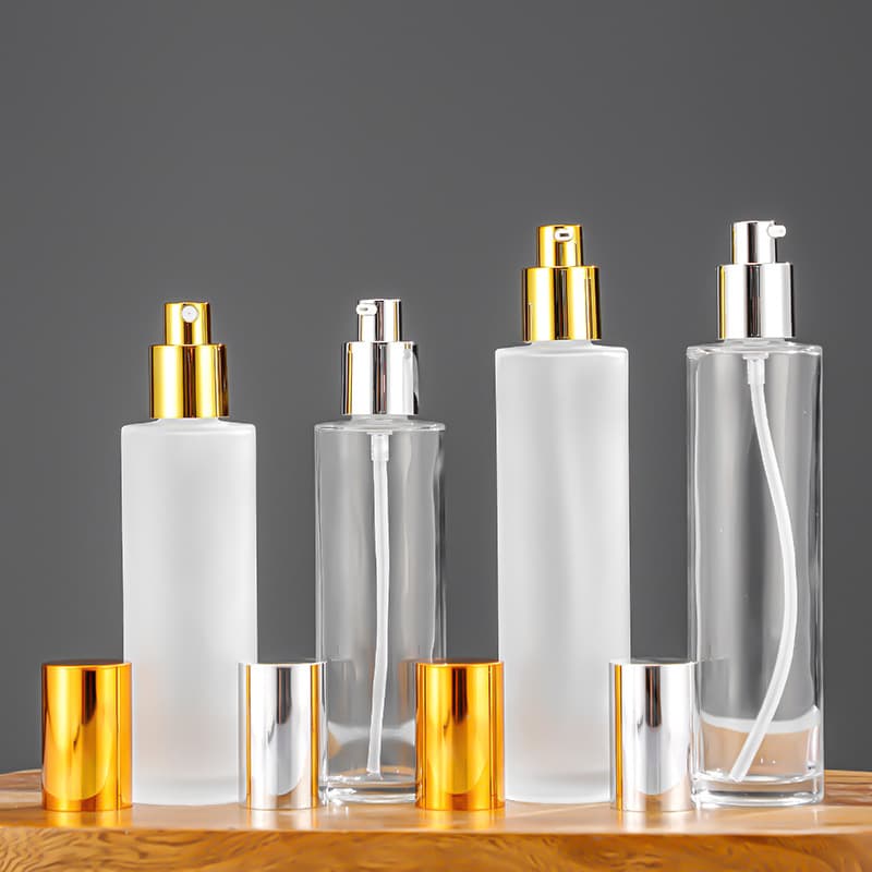 New Glass Transparent Perfume Bottle High-End Glass Cosmetic Bottle Empty Bottle Fine Mist Spray Bottle Serum Bottle