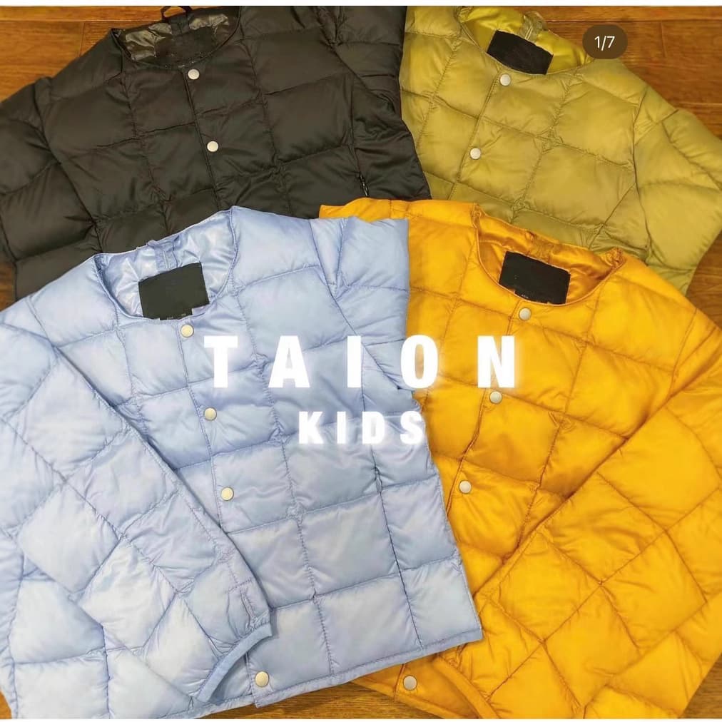 Clearance Stock 2025 Autumn/Winter New Japanese Style Unisex Children's 90% White Duck Down Thin Layering Down Jacket